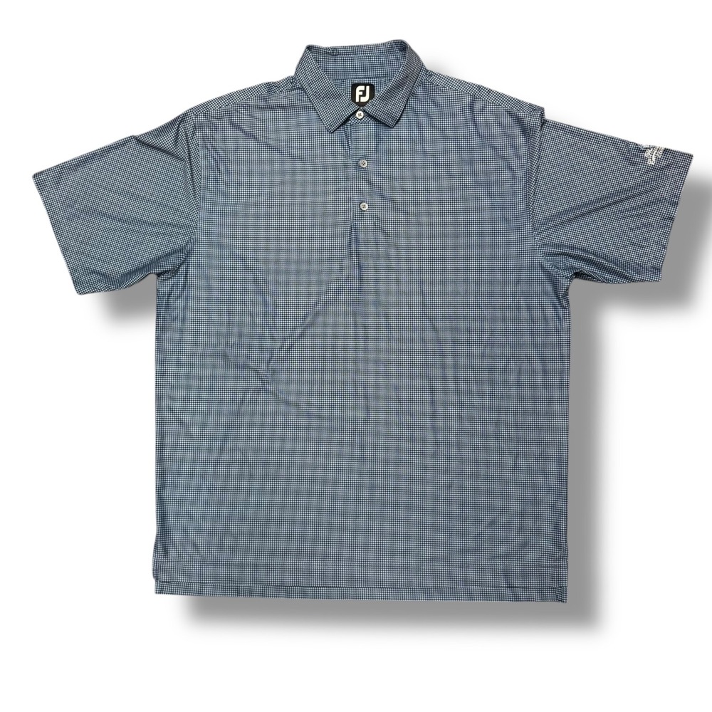 FootJoy XL Houndstooth Performance Golf Polo Shirt Currituck Club Corolla